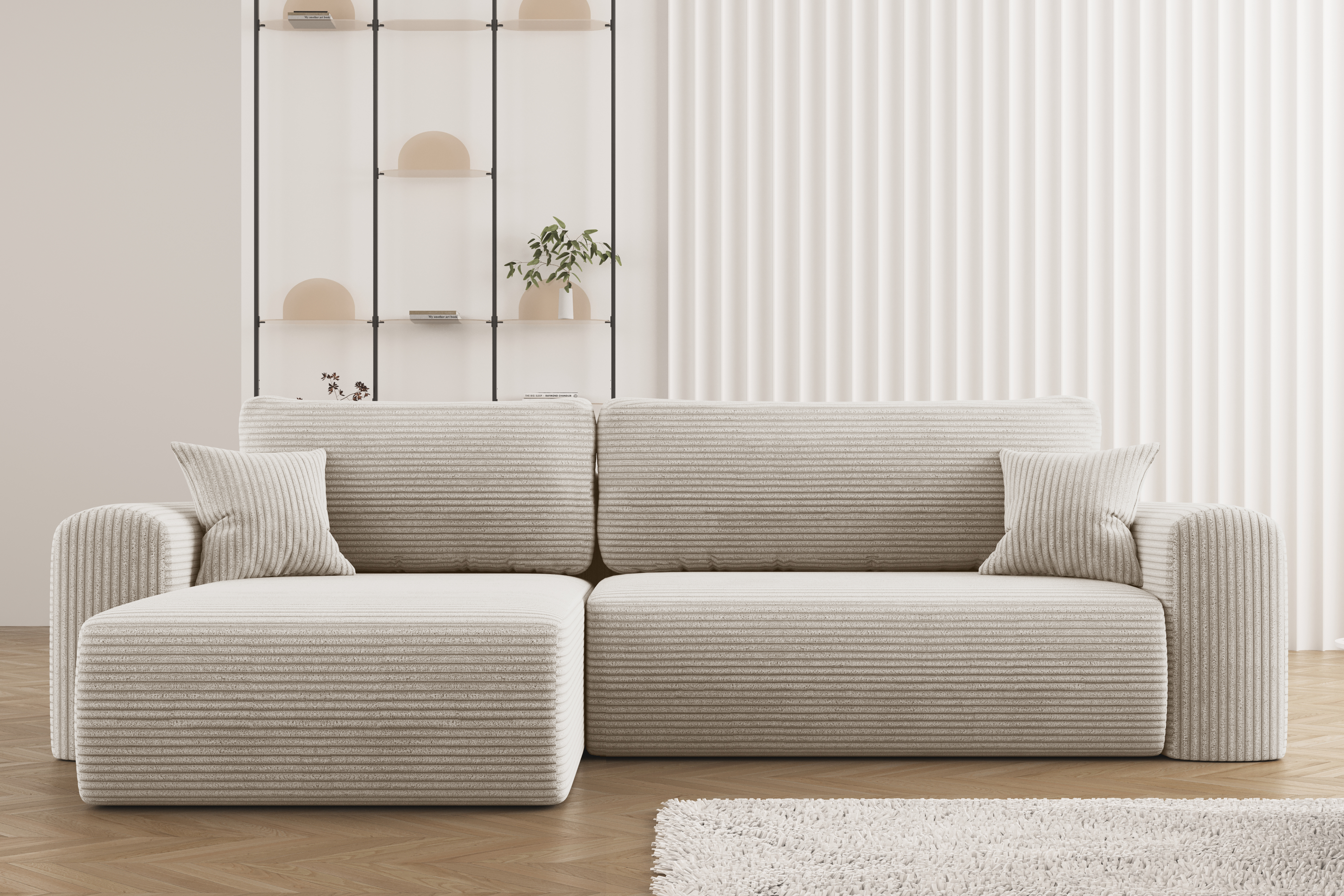 Capri L Ecksofa Poso Stoff